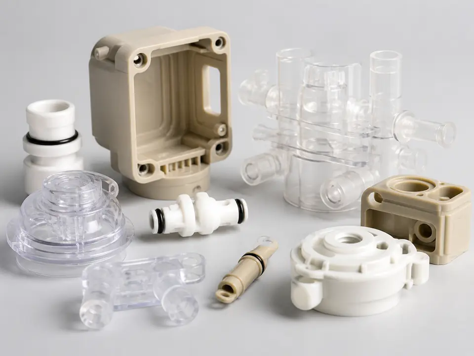 Precision engineering plastic components for medical equipment